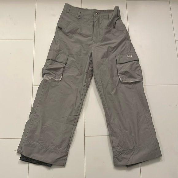 HELLY HANSEN gray snowboarding pants boys 16Y 176CM - Picture 1 of 8
